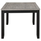 Elodie Rectangular 78-inch Extension Leaf Dining Table Black