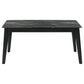 Crestmont 78-inch Extension Dining Table Black Faux Marble