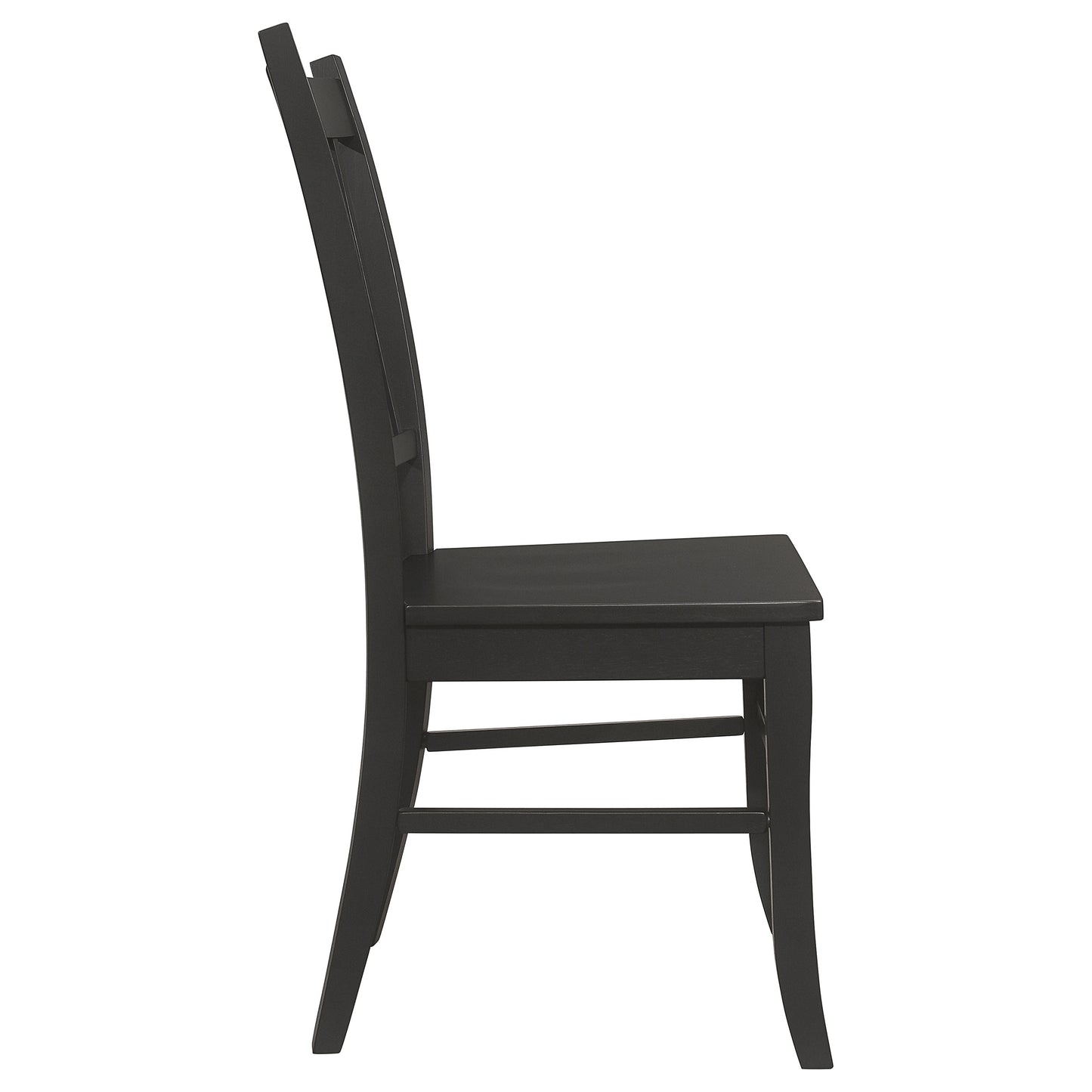 Marbrisa Wood Dining Side Chair Matte Black (Set of 2)