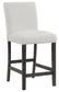 Alba Boucle Upholstered Counter Chair White (Set of 2)