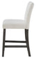 Alba Boucle Upholstered Counter Chair White (Set of 2)