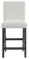 Alba Boucle Upholstered Counter Chair White (Set of 2)