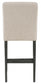 Alba Boucle Upholstered Counter Chair Beige (Set of 2)