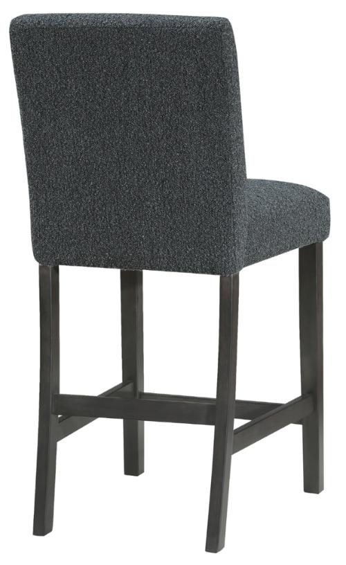 Alba Boucle Upholstered Counter Chair Black (Set of 2)