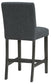 Alba Boucle Upholstered Counter Chair Black (Set of 2)