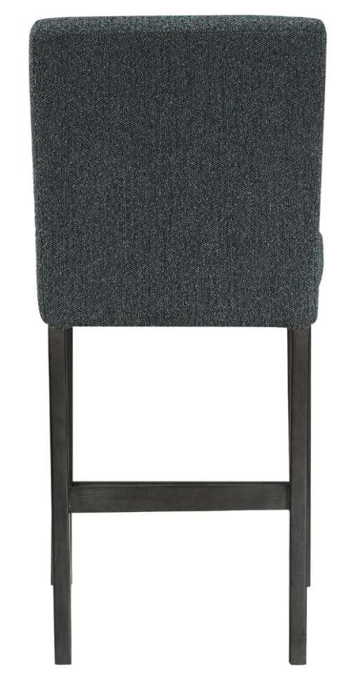 Alba Boucle Upholstered Counter Chair Black (Set of 2)