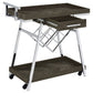 Kinney 1-drawer Engineered Wood Bar Cart Rustic Grey