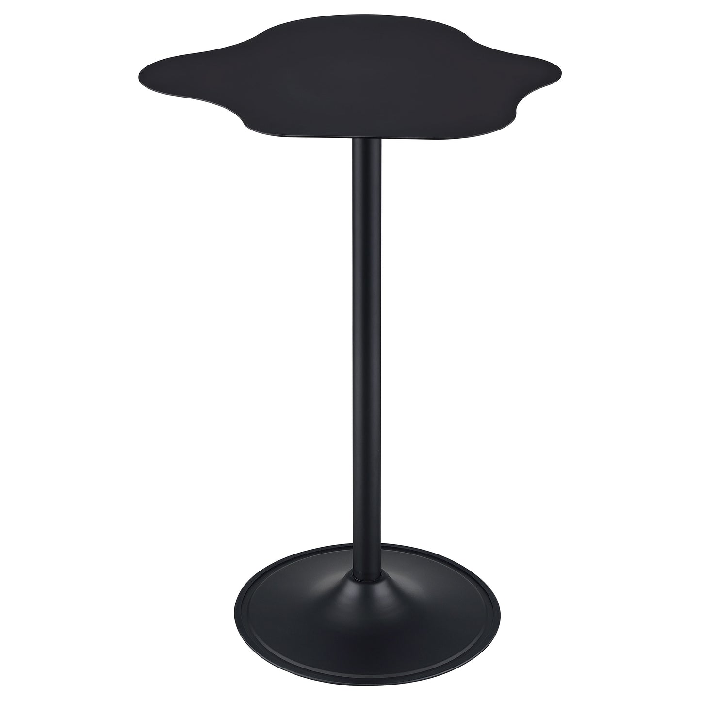 Keanu Curved 29-inch Cloud-Shaped Bistro Bar Table Black