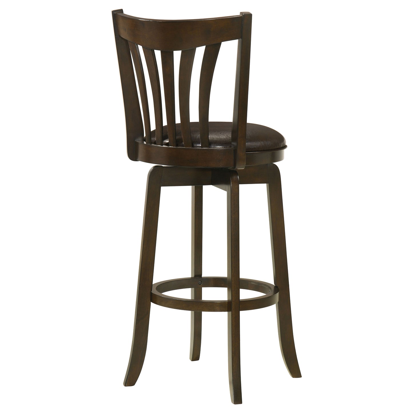 Lambert Wood Pub Height Swivel Bar Chair Dark Cherry