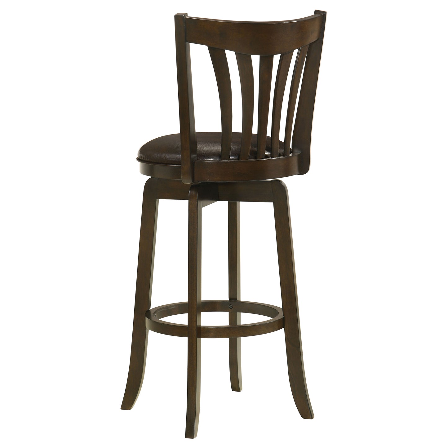 Lambert Wood Pub Height Swivel Bar Chair Dark Cherry