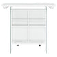 Acosta Freestanding Home Bar Wine Cabinet White High Gloss