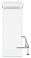 Acosta Freestanding Home Bar Wine Cabinet White High Gloss