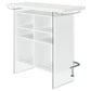 Acosta Freestanding Home Bar Wine Cabinet White High Gloss