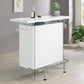 Acosta Freestanding Home Bar Wine Cabinet White High Gloss