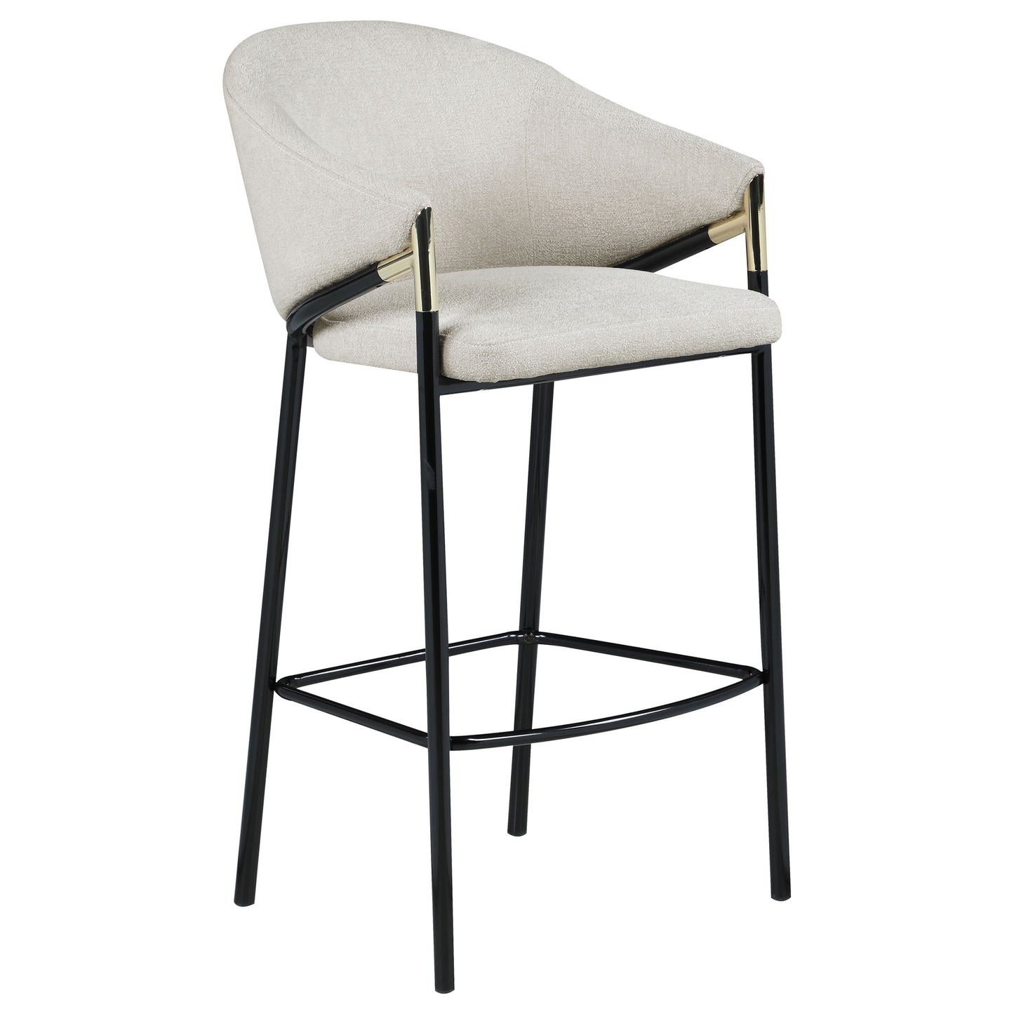 Chadwick Fabric Upholstered Bar Chair Beige (Set of 2)