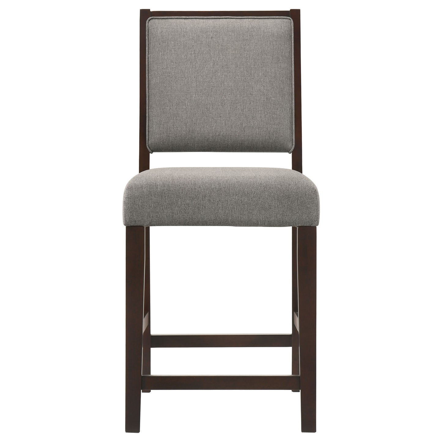 Bedford Fabric Upholstered Counter Chair Grey (Set of 2)