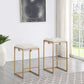 Nadia Upholstered Backless Counter Stool Beige (Set of 2)