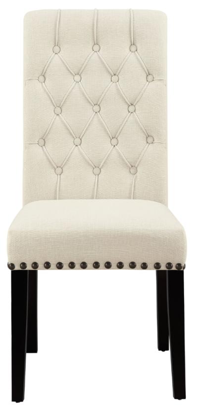 Alana Fabric Upholstered Dining Side Chair Beige (Set of 2)