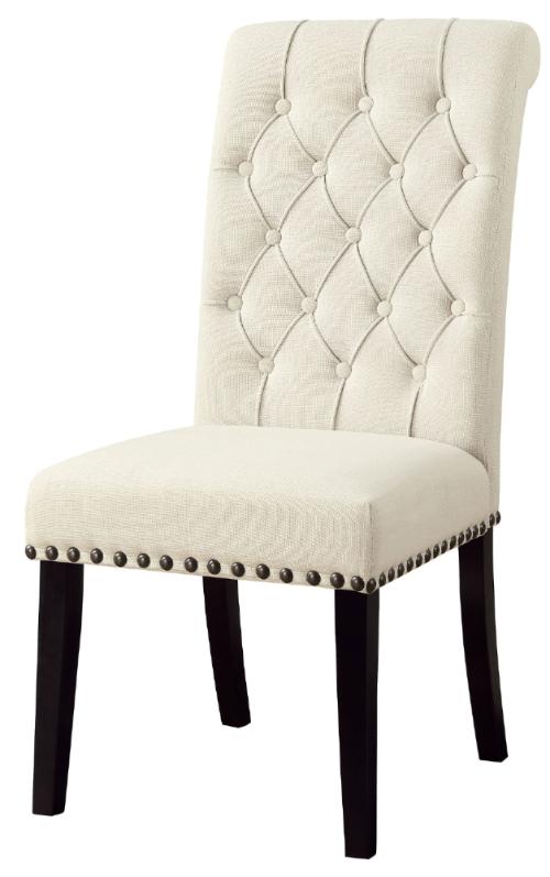 Alana Fabric Upholstered Dining Side Chair Beige (Set of 2)