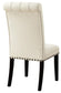 Alana Fabric Upholstered Dining Side Chair Beige (Set of 2)