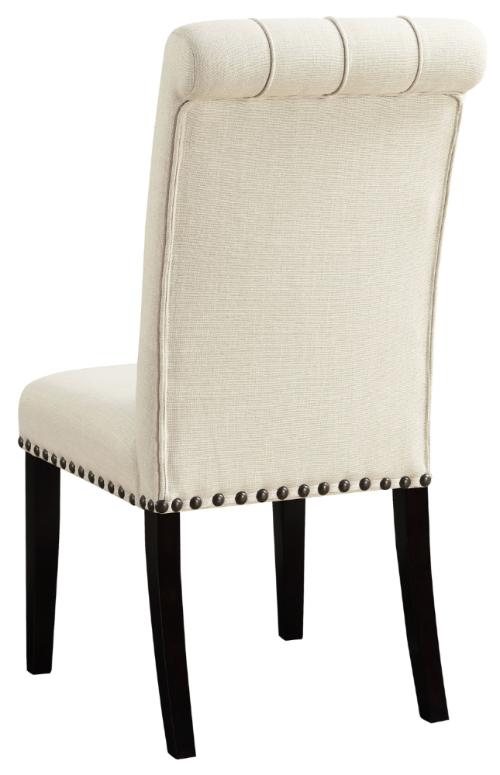 Alana Fabric Upholstered Dining Side Chair Beige (Set of 2)