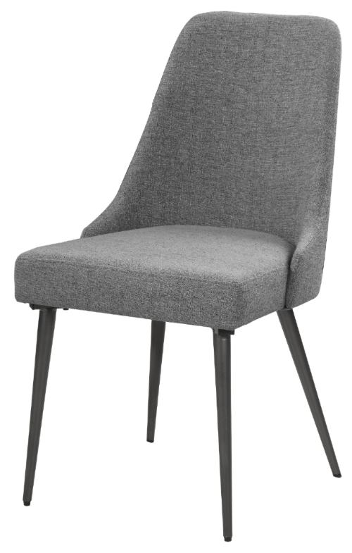 Alan Fabric Upholstered Dining Side Chair Grey (Set of 2)