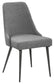 Alan Fabric Upholstered Dining Side Chair Grey (Set of 2)