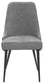 Alan Fabric Upholstered Dining Side Chair Grey (Set of 2)