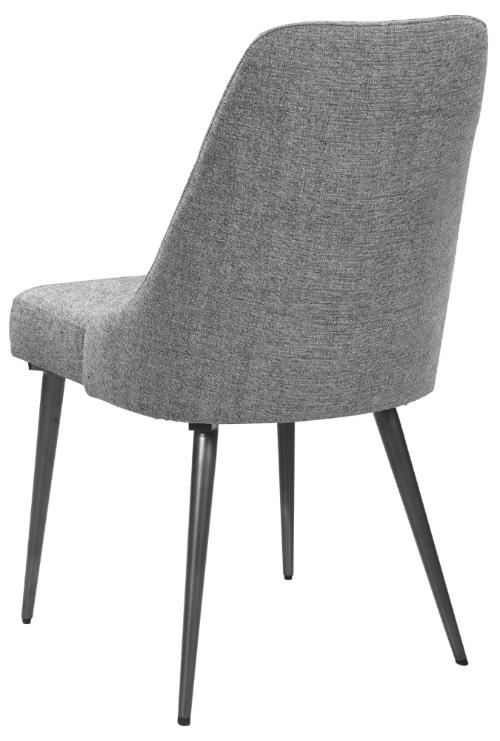 Alan Fabric Upholstered Dining Side Chair Grey (Set of 2)