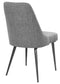 Alan Fabric Upholstered Dining Side Chair Grey (Set of 2)