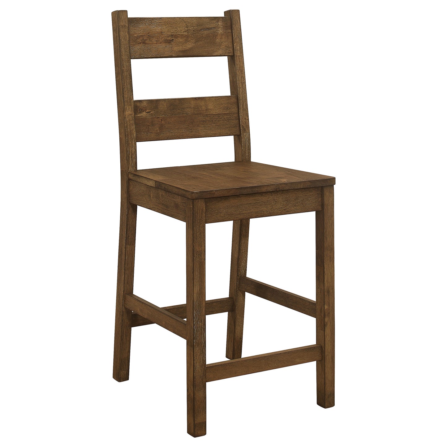 Coleman Wood Counter Chair Rustic Golden Brown (Set of 2)