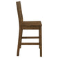 Coleman Wood Counter Chair Rustic Golden Brown (Set of 2)