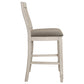 Sarasota Wood Counter Chair Rustic Cream (Set of 2)