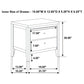 Carlton 2-drawer Nightstand Cappuccino