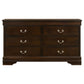 Louis Philippe 5-piece Twin Bedroom Set Cappuccino