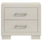 Jessica 2-drawer Nightstand Snow White