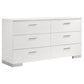 Felicity 4-piece California King Bedroom Set White Gloss