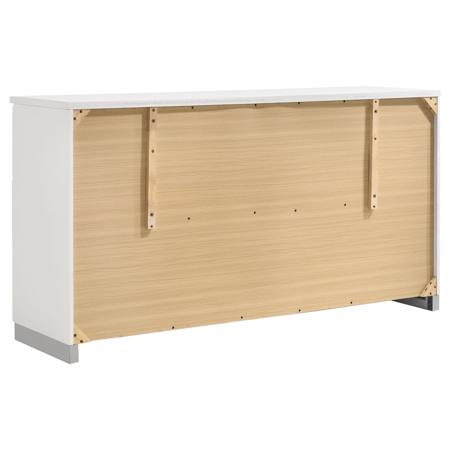 Felicity 6-drawer Dresser White High Gloss