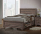 Kauffman Wood Queen Storage Panel Bed Washed Taupe