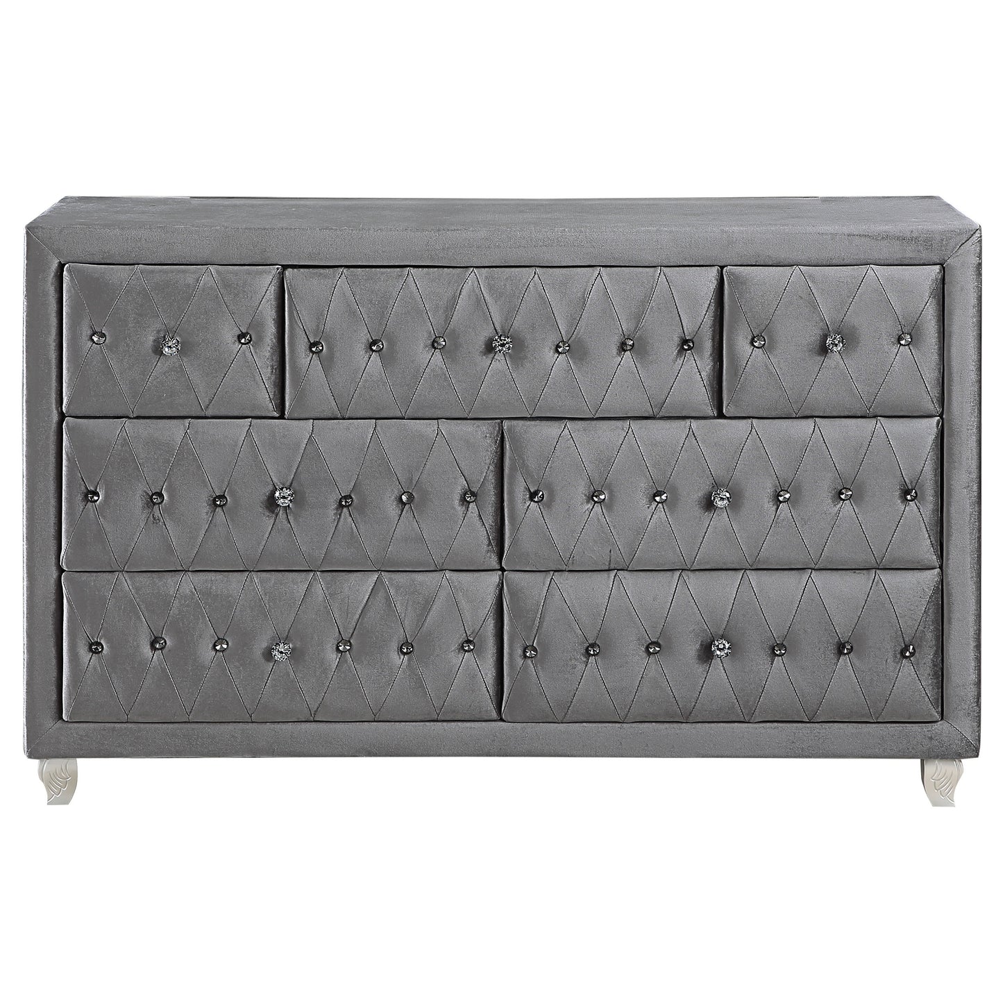 Deanna 5-piece Eastern King Bedroom Set Grey