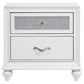 Barzini 2-drawer Nightstand White