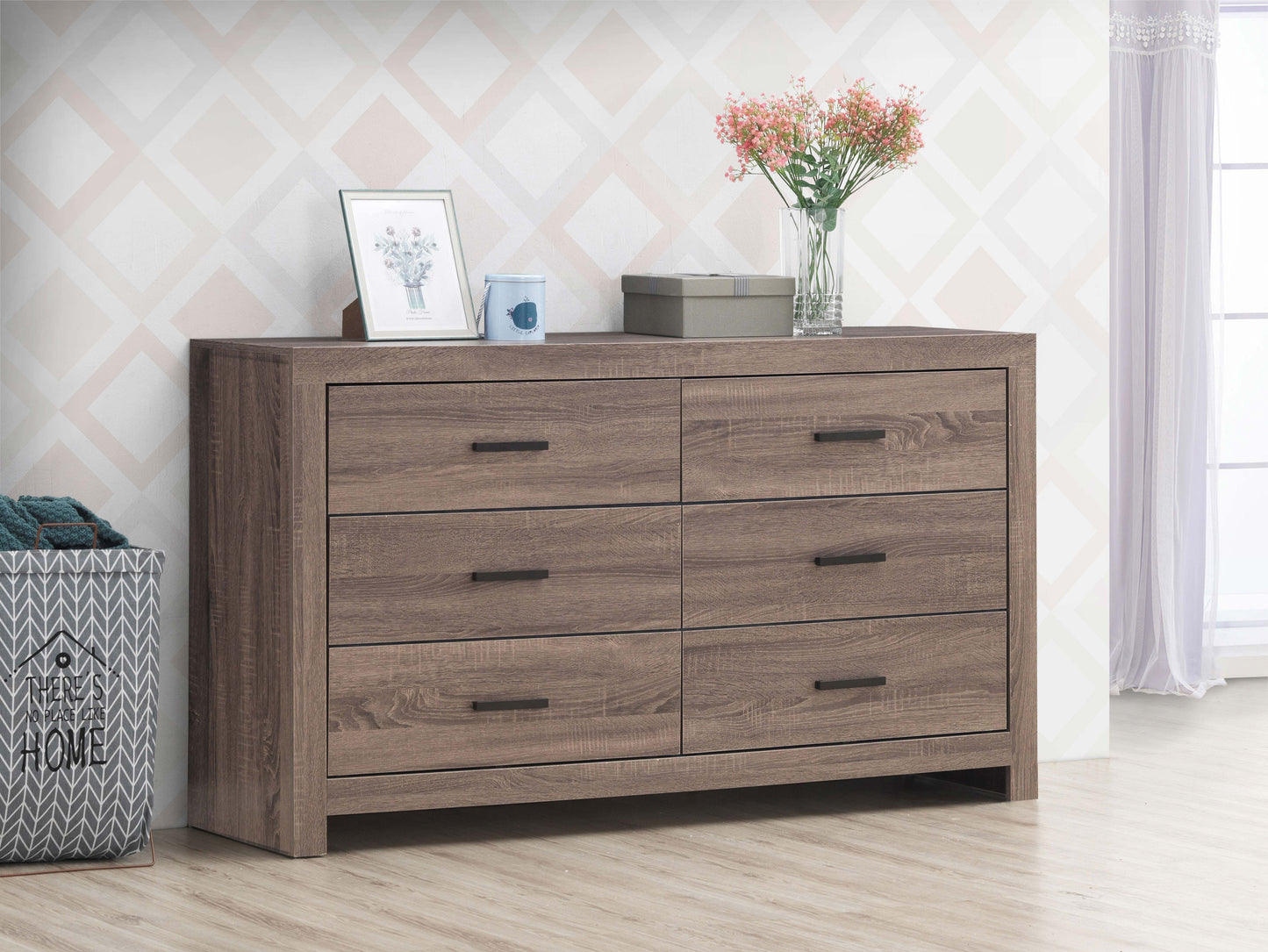 Brantford 6-drawer Dresser Barrel Oak