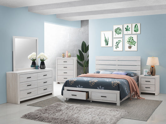 Brantford 5-piece Eastern King Bedroom Set Coastal White