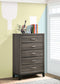 Watson 5-drawer Bedroom Chest Grey Oak