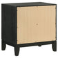 Valencia 2-drawer Nightstand Black