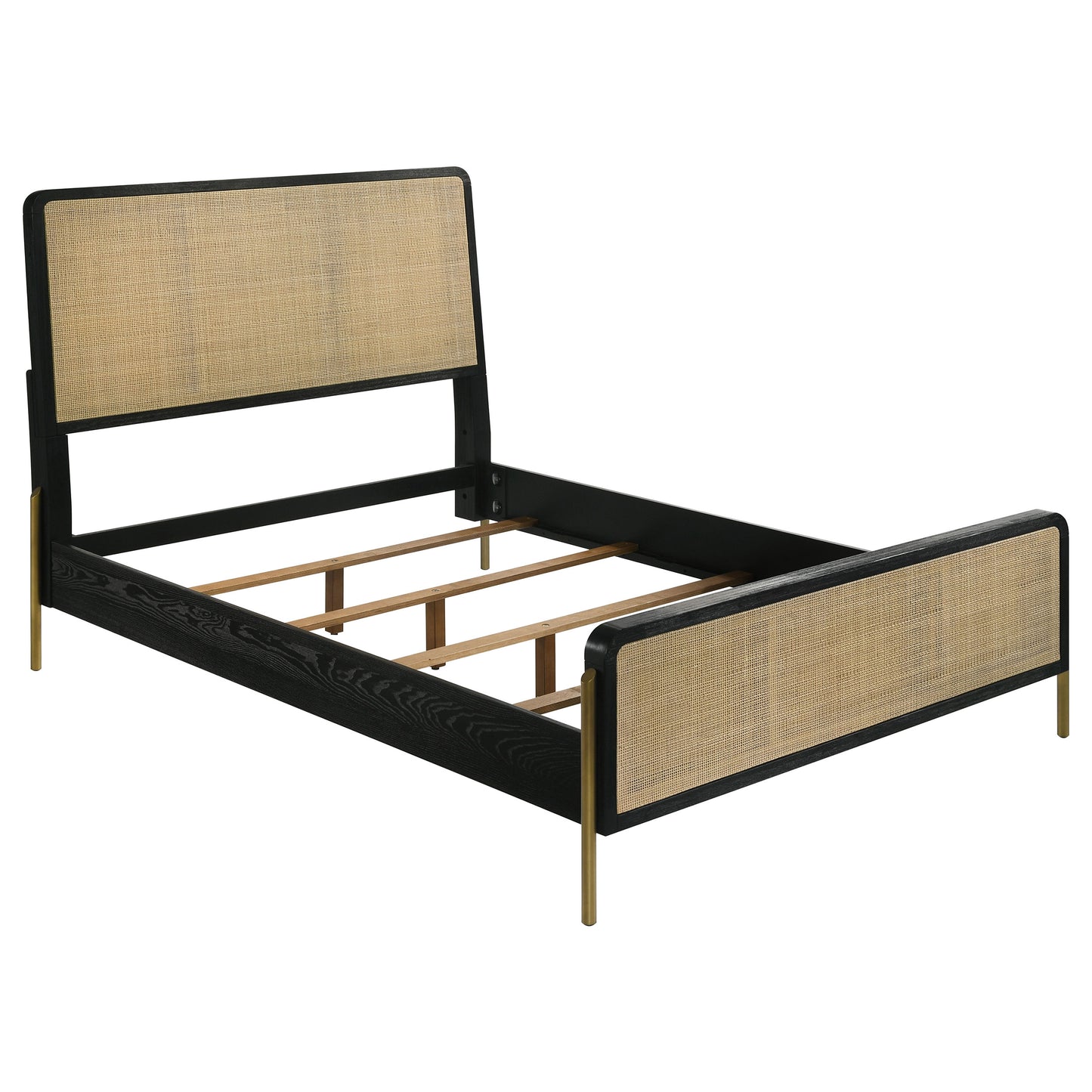 Arini 4-piece Eastern King Bedroom Set Black and Natural