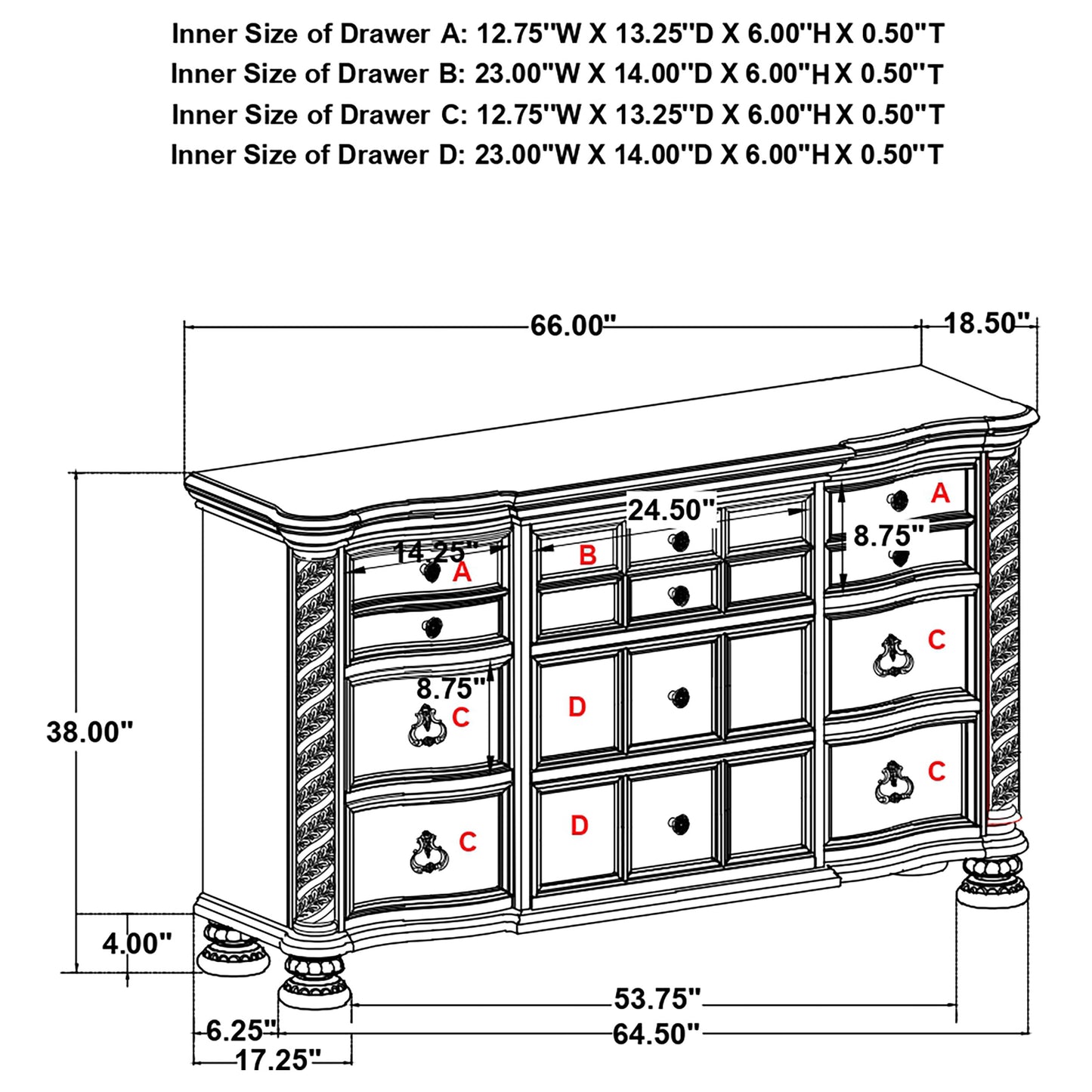 Emmett 4-piece Queen Bedroom Set Walnut