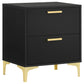 Kendall 2-drawer Nightstand Black