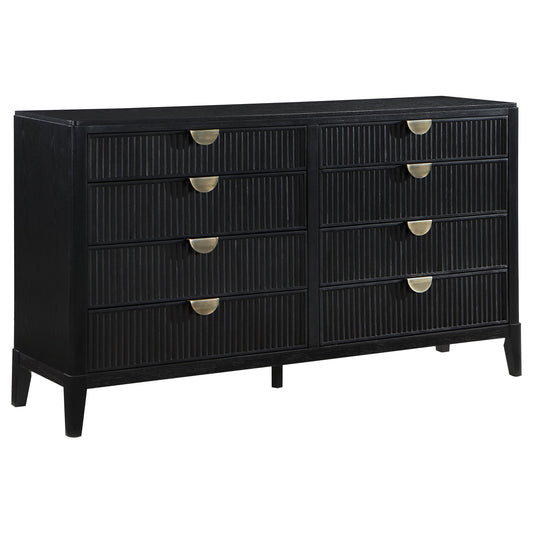 Brookmead 8-drawer Dresser Black