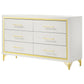 Lucia 6-drawer Dresser Cabinet White